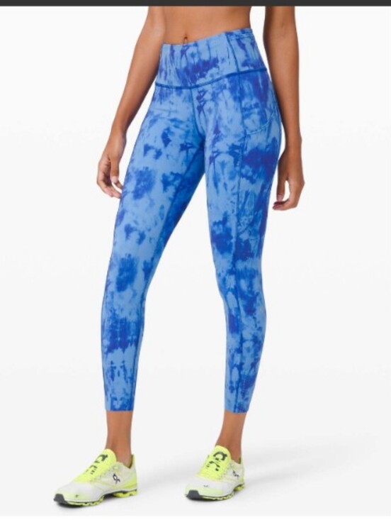 lululemon athletica Pants - Lululemon Fast and Free Tight II Nulux Leggings 25" Game Day Blue W5CVXS Size 4